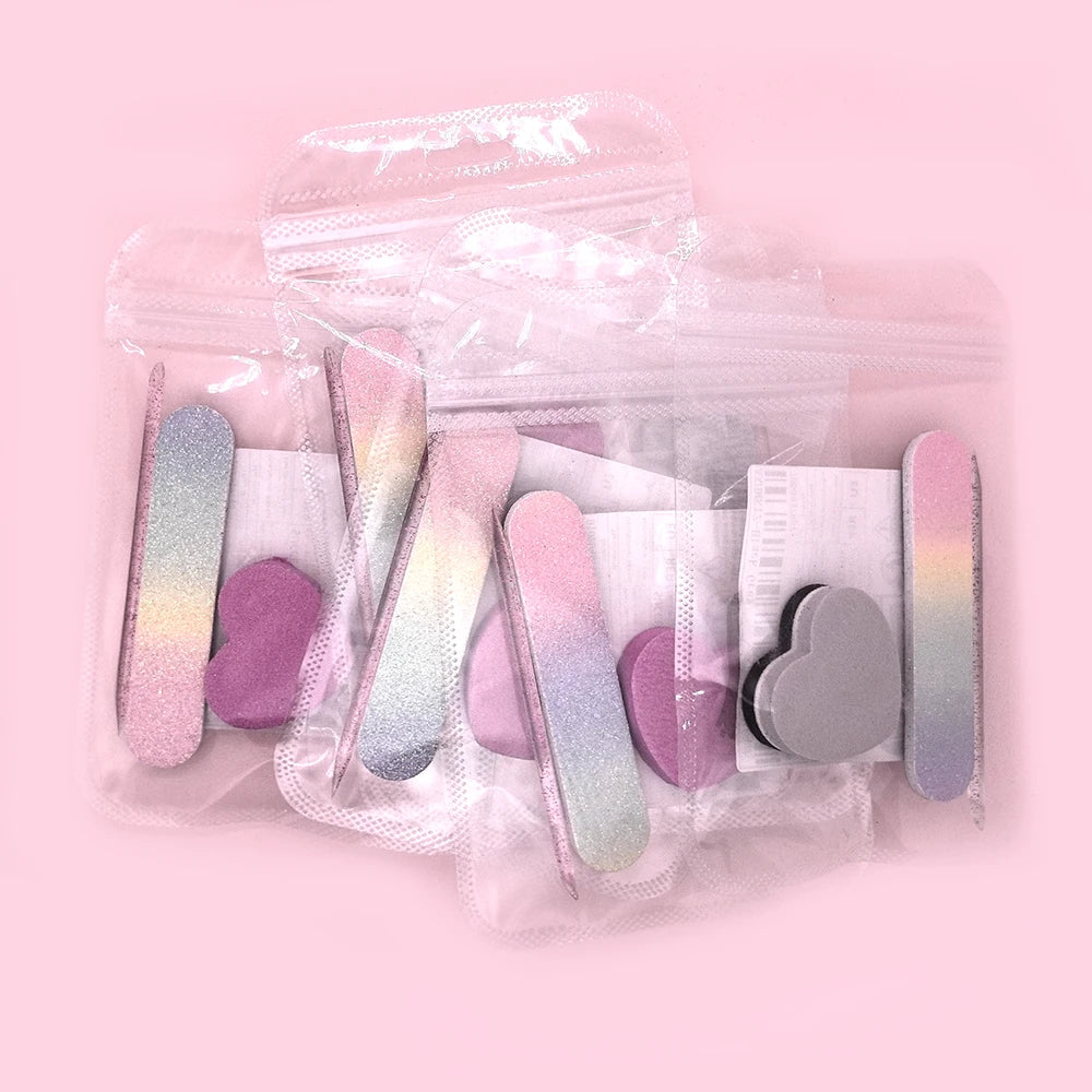 5/10 Sets Care Manicure Set MINI Heat Nail File Set Professional Nail Clipper Kit 3pcs each Pack Nail cuticle clipper Kits