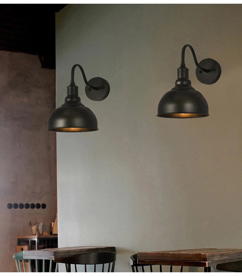 Loft Retro Industrial Indoor Wall Lamp Minimalist garden light Iron Lamp Restaurant Corridor Balcony Wall Light