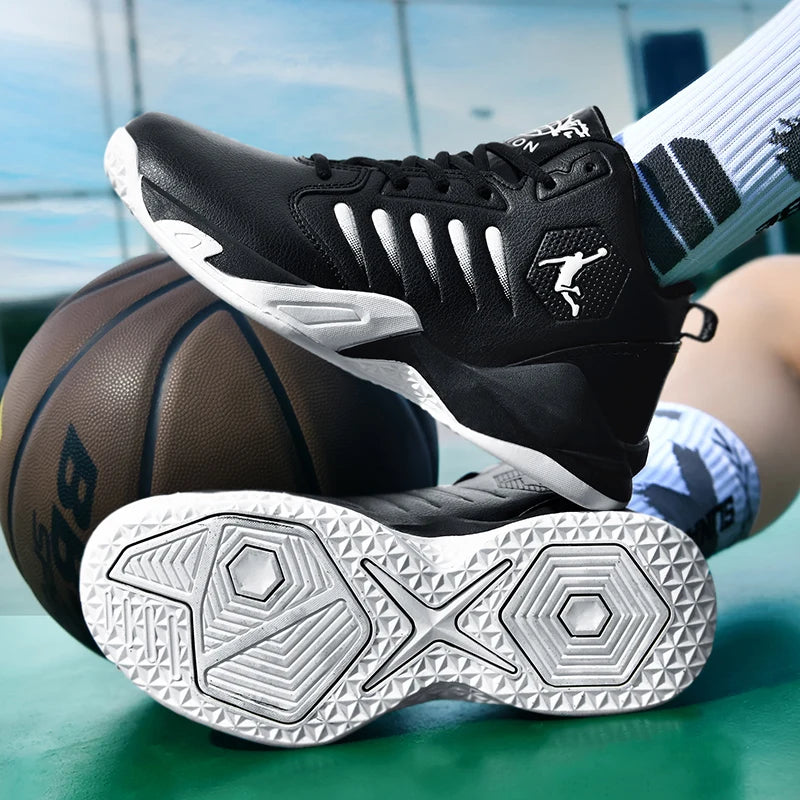 Outdoor Soft Men's Basketball Shoes Comfortable Breathable Man Sneakers Fashion Lightweight Male Cushioning Non-slip Sport Shoes