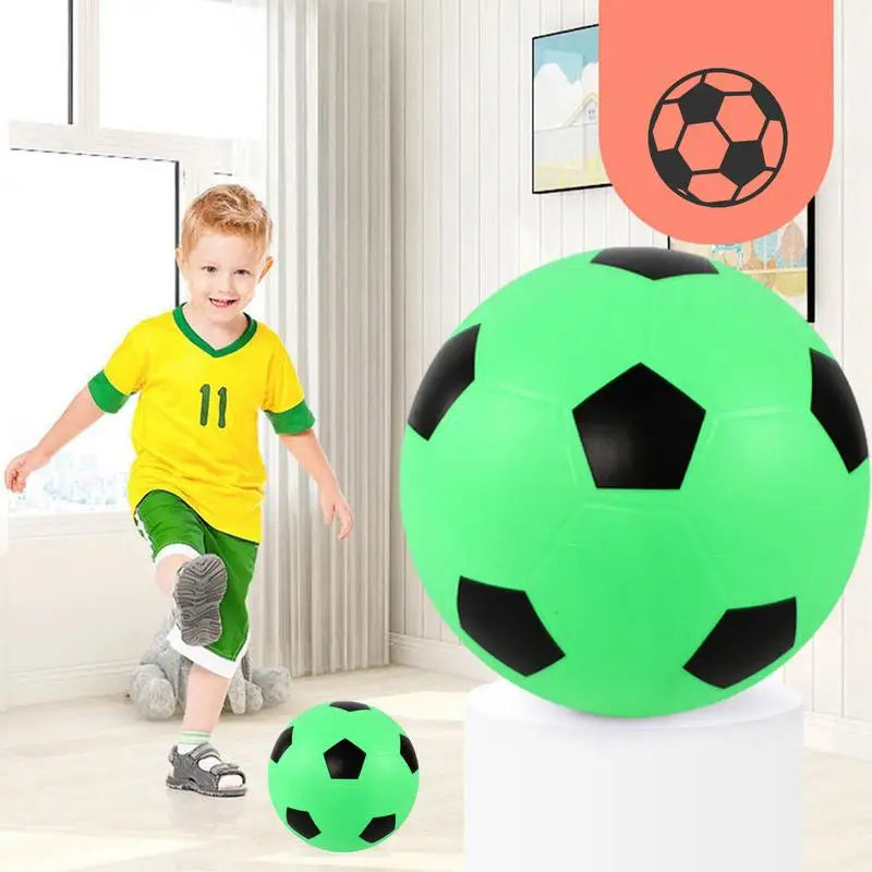 21cm Bouncing Mute Ball Toy Indoor S ilent Basketball Baby Toy Silent Soft Soccer Ball Bounce Basketball Child Sports Games
