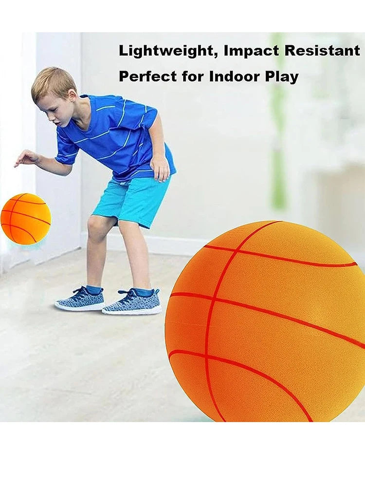 Indoor and Outdoor Leisure Sports Silent Basketball Elastic Low Noise Durable Sponge Basketball Single Pack