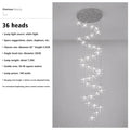 Lustre Attic Kitchen Hotel Led Ceiling Chandelier for Dining Decor Living Room Lamps Modern Meteor Shower Indoor Pendant Light