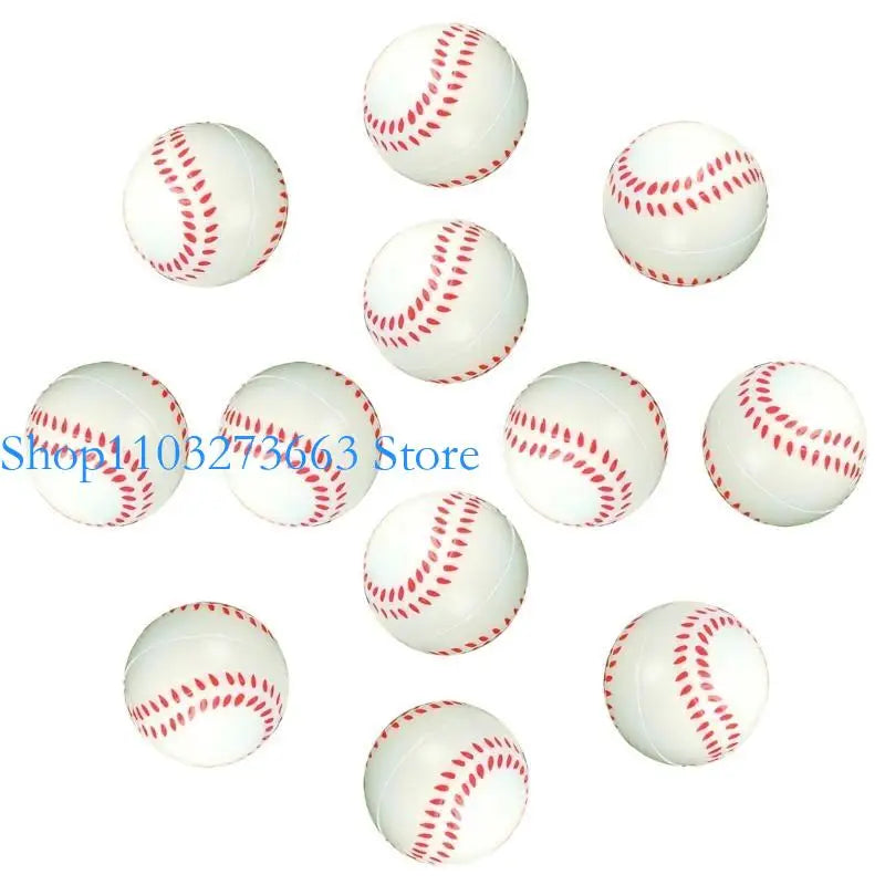 R6FE 12Pcs Small Foam Tennis Soft and Safe Sport Equipment for Boy Girls Playing Time Soft Sponge Foam Tennis