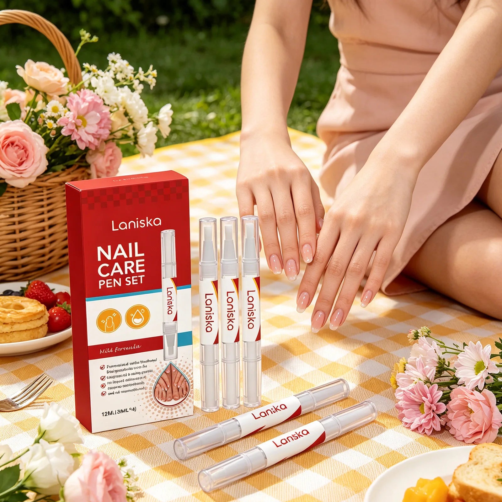 Nail Repair Pen Set Treatment Damaged Reduce Cracking Improve Dry Cuticle Remove Dead Skin Nourishing Portable Nail Care Product