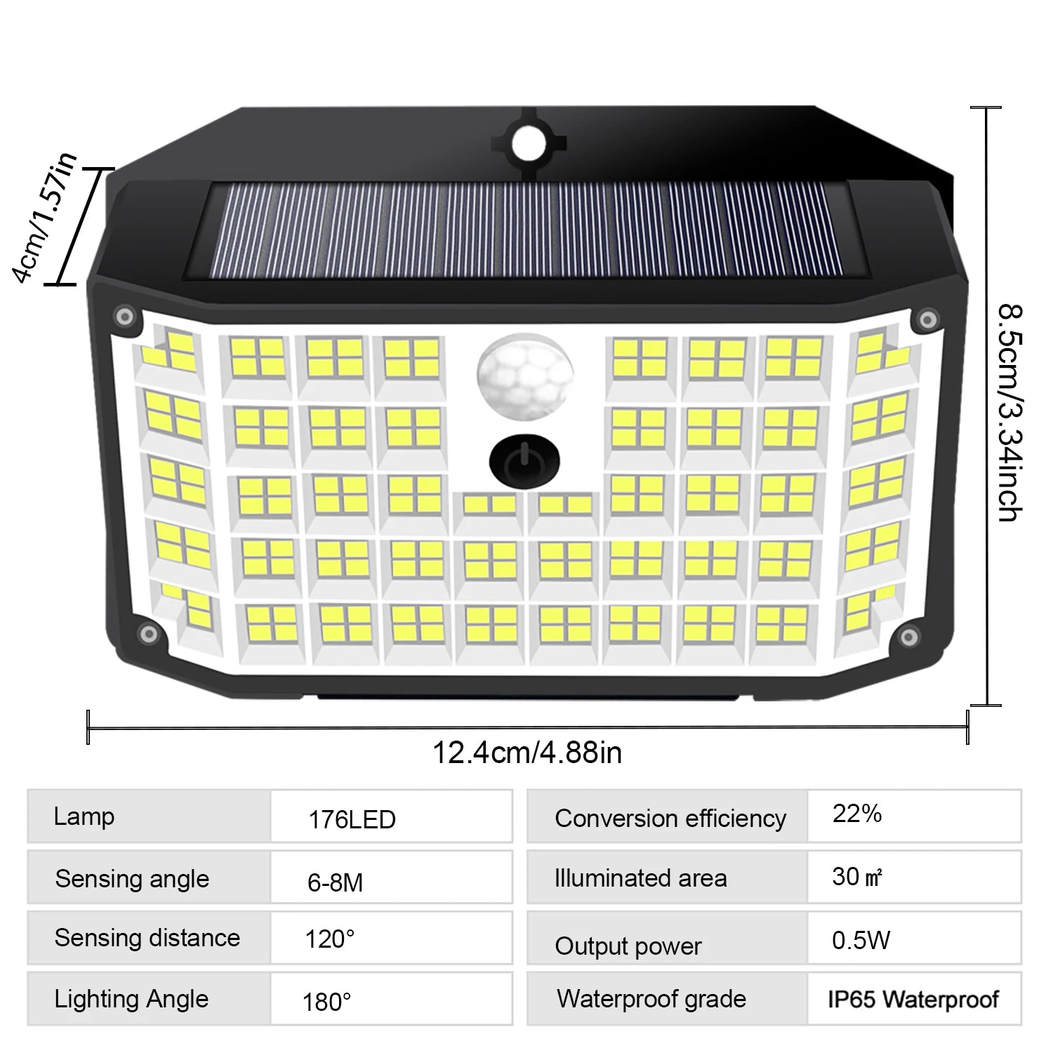 Solar Lights Outdoor Motion Sensor Solar Security Lights IP65 Waterproof with 3 Lighting Modes  Powered Wall Lights Outside