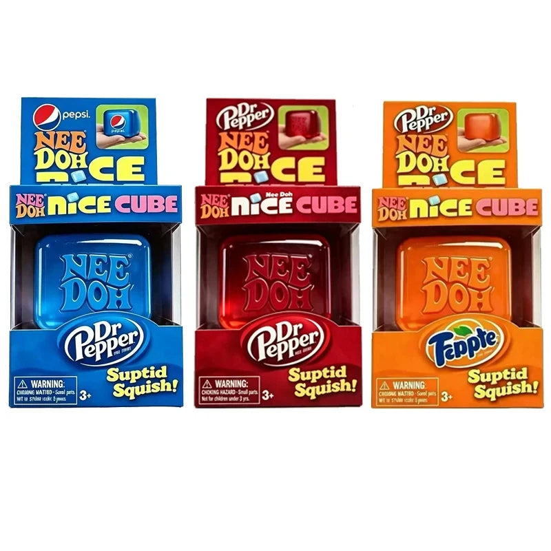 NeeDoh Nice Cube Summer Sensory Fidget Toy - Stress Relief