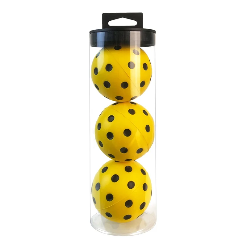 Y67A-Silent Pickleball Balls Quiet Foam Practice Balls With Exact Real Ball Bounce Soft PU Material For Indoor/Outdoor