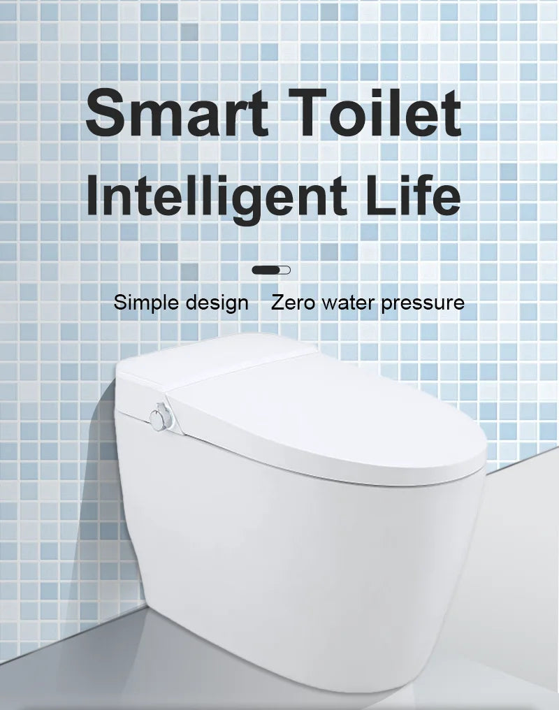 Bathroom New Design Smart Toilet Cleaning Automatic Intelligent Toilet Smart Toilet Floor Mounting