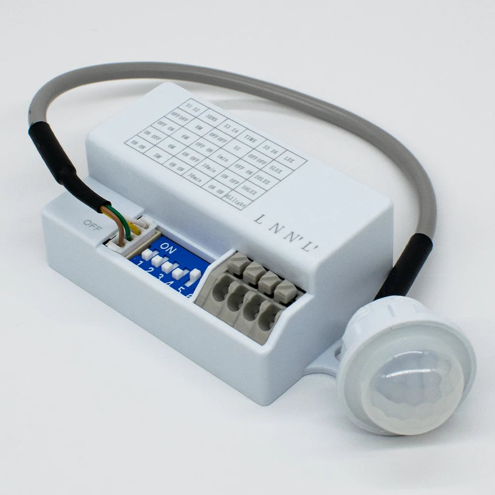 Motion Sensor Light Switch 220V 110V Pir Presence Sensor for Lighting Time Delay Adjust Movement Detector Lamp Automatic