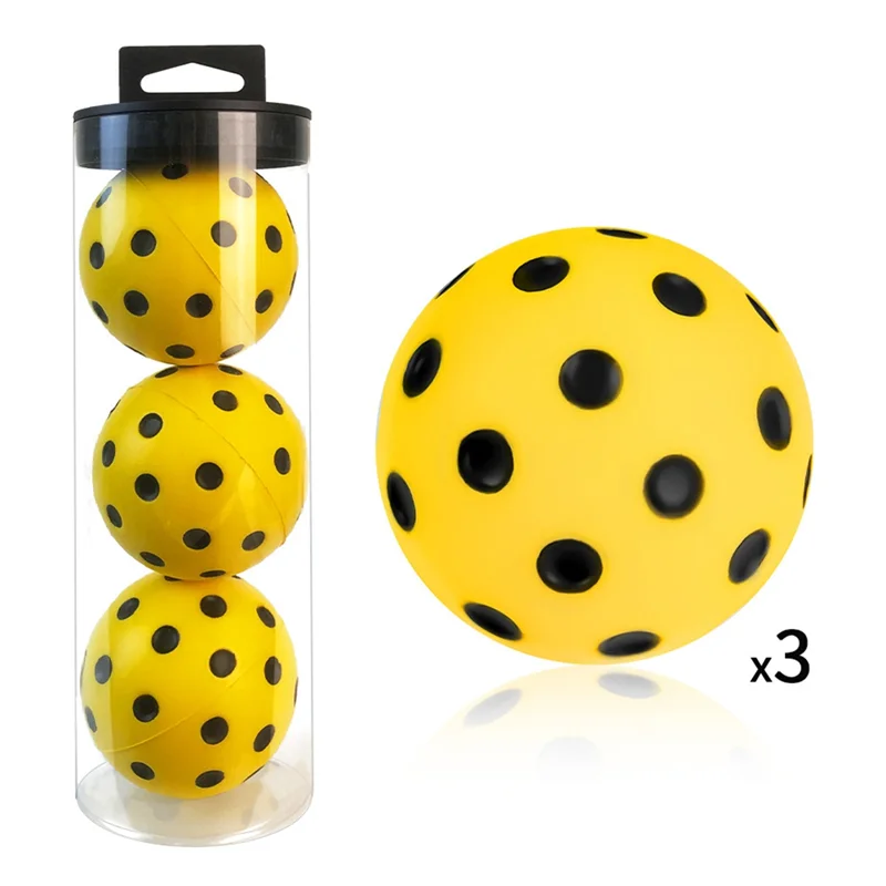 Y67A-Silent Pickleball Balls Quiet Foam Practice Balls With Exact Real Ball Bounce Soft PU Material For Indoor/Outdoor