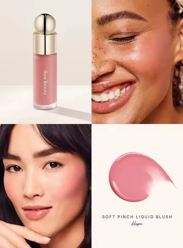 Rare Beauty Creamy Powder Blush Soft Focus Luminous Glow Buildable Pigment Lightweight Long Lasting Non-Fading Rosy Cheek Makeup