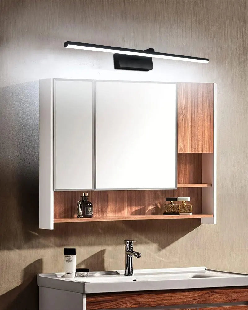 Indoor LED Vanity Lights for Mirror Hardwired 40/60cm Black LED Wall Lights Wall Lamps for Bathroom Picture Lights for Wall