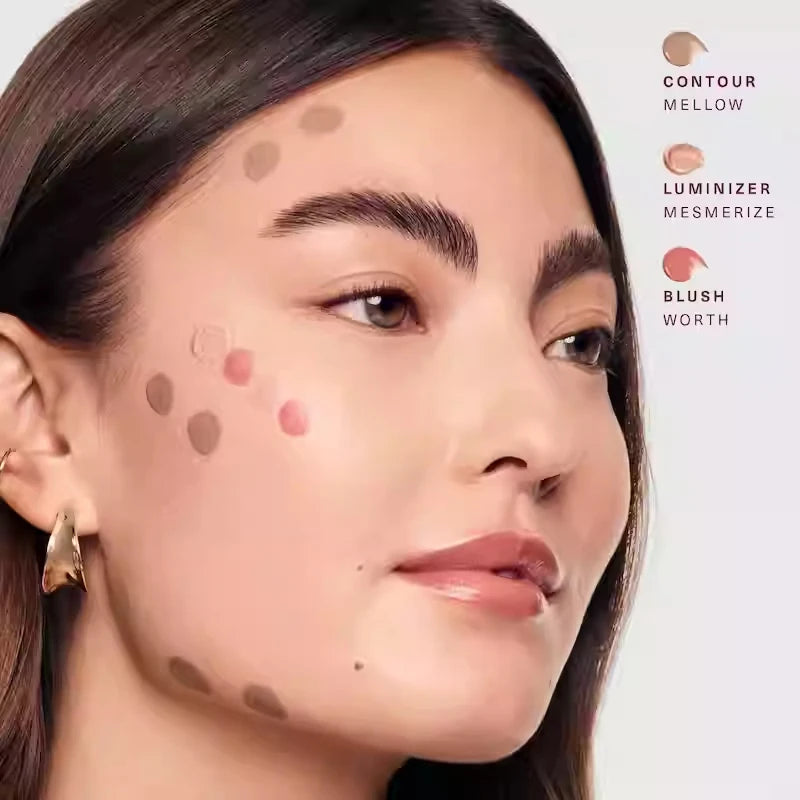 Rare Beauty 3D Face Bronze Contour Stick Smooth Lasting Waterproof Makeup Soft Pinch Mashed Potato Blusher Cream Liquid Blusher