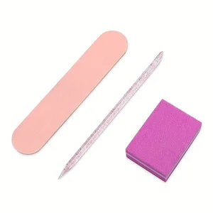 60/30/15Pcs Disposable Nail Cleaning and Care Kit,Mini Nail Filing Stick,Portable File Nail Accessories,Nail Supplies