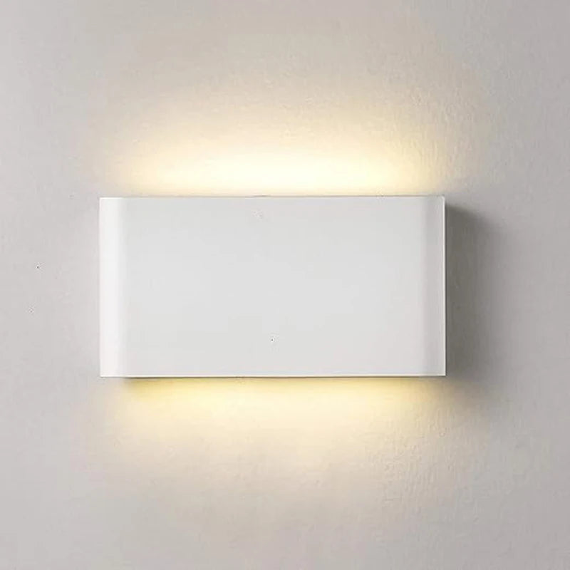 Led Wall Lighting 12W Aluminum Outdoor IP65 Waterproof Modern Indoor Wall Lamp for Bedroom Living Room Porch Garden Light
