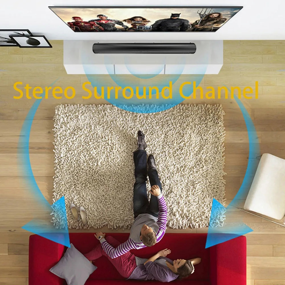 Wireless Bluetooth Sound Bar Speaker System Super Power Sound Speaker Wired Wireless Surround Stereo Home Theater TV Projector
