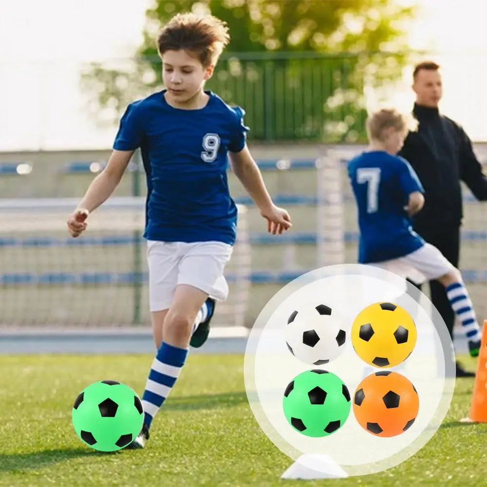 Silent Football Lightweight Low Noise Foam Soccer Ball Kids Outdoor Sports Home Training Bouncing Quiet Ball