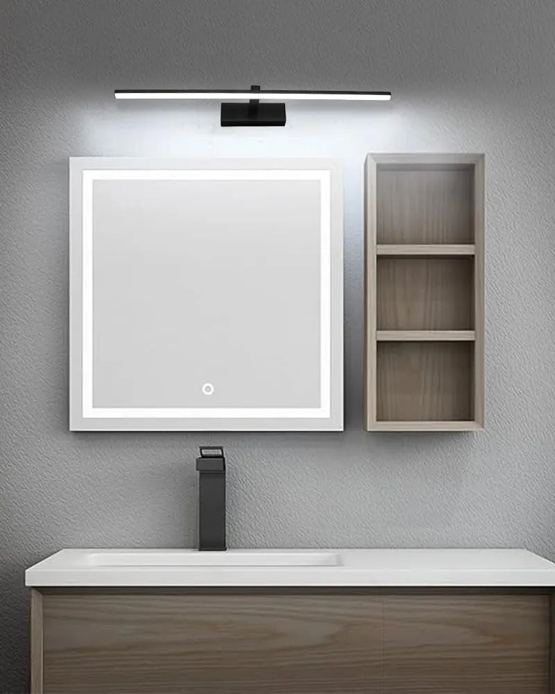 Indoor LED Vanity Lights for Mirror Hardwired 40/60cm Black LED Wall Lights Wall Lamps for Bathroom Picture Lights for Wall