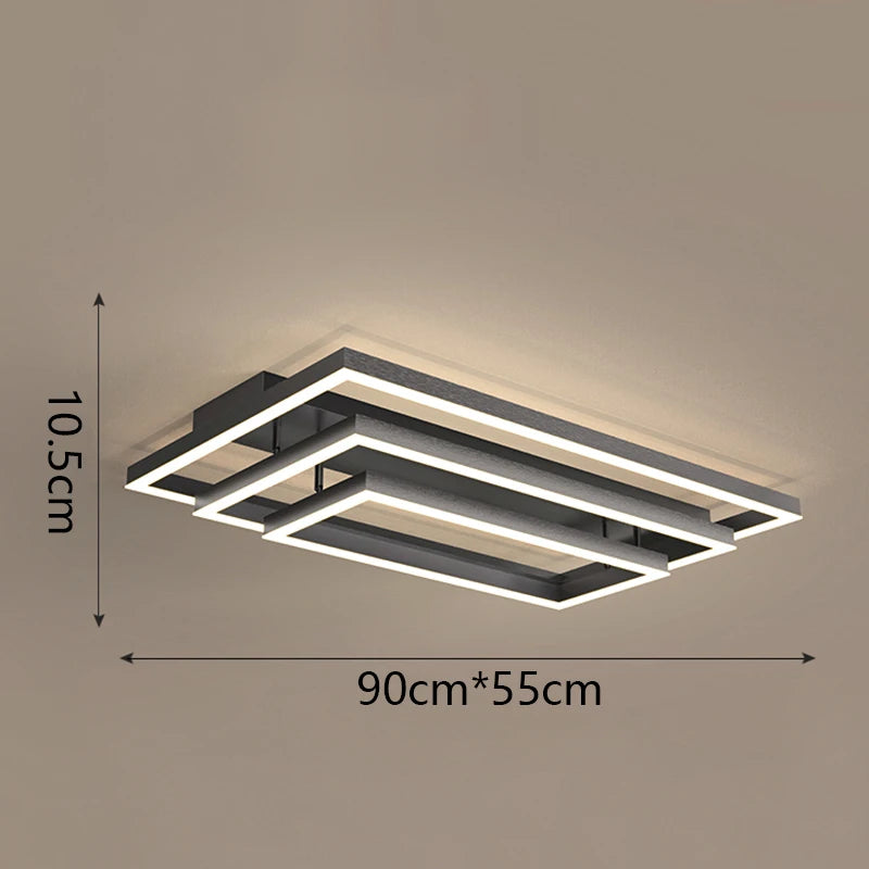 Nordic home decoration salon bedroom decor smart led lamp lights for room dimmable Ceiling light lamparas indoor lighting