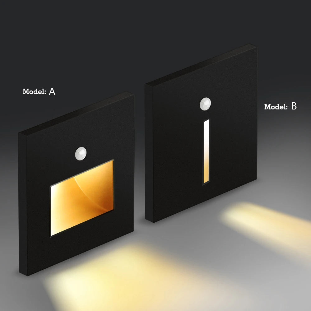 Smart Wall Lamp Pir Motion Sensor footlight Stair Wall Light Led Night light Indoor Lighting for Room Decor Hall Kitchen Bedroom