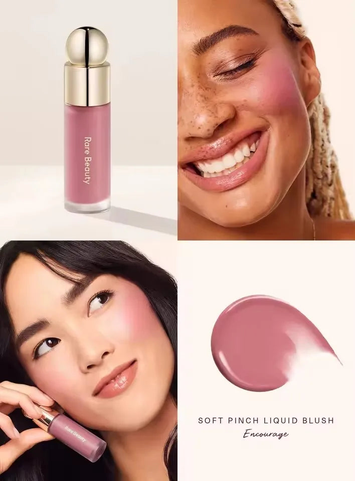 Rare Beauty Creamy Powder Blush Soft Focus Luminous Glow Buildable Pigment Lightweight Long Lasting Non-Fading Rosy Cheek Makeup
