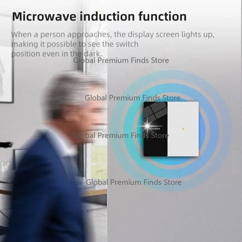 Hotel Name Lux-ury Sm-art Lighting Switch with Display Voice Control Sm-art Home Products
