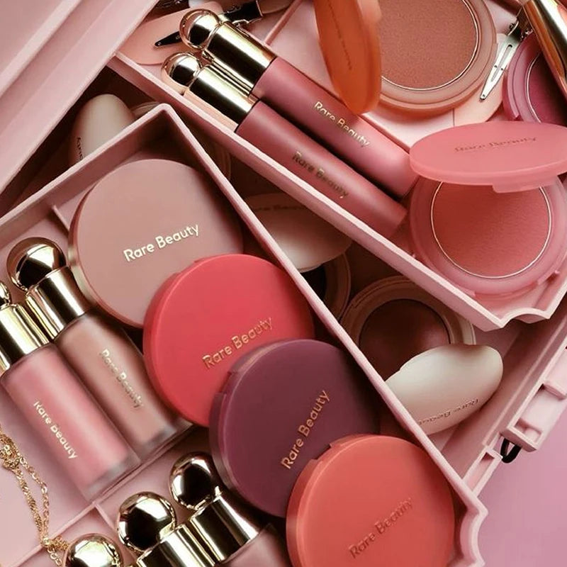 Rare Beauty Creamy Powder Blush Soft Focus Luminous Glow Buildable Pigment Lightweight Long Lasting Non-Fading Rosy Cheek Makeup