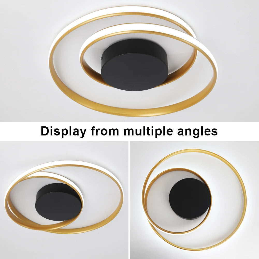 Modern Ceiling Light LED Chandelier Lamp Luminaire Living Dining Room Lighting Acrylic Surface Mounted Home Decor Indoor Fixture
