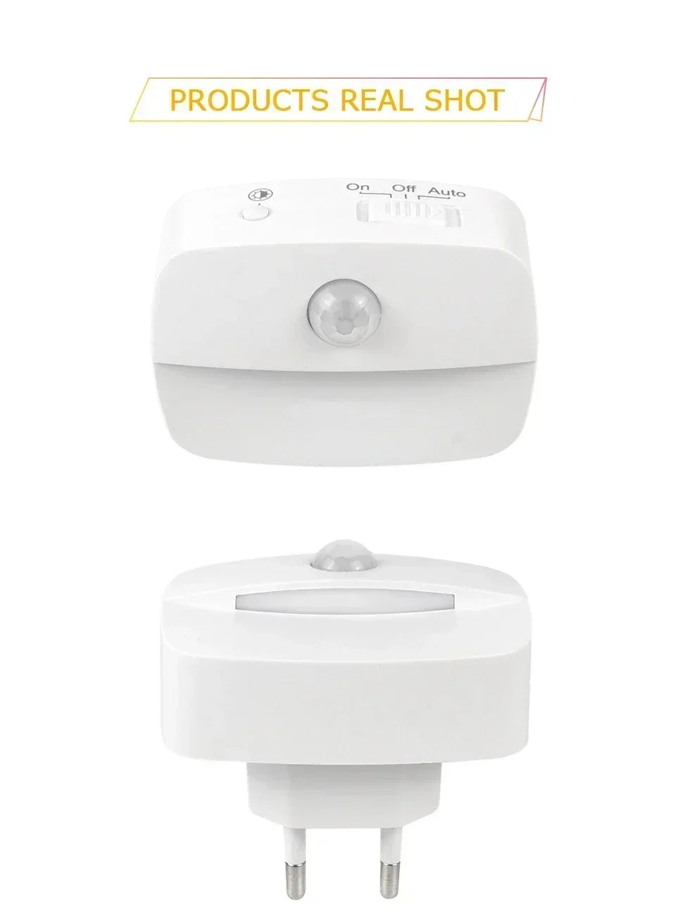 Motion Sensor LED Night Light 3 Color Temperature Plug in PIR Human Induction Lamp Bedroom WC Hallway Stair Emergency Lamp