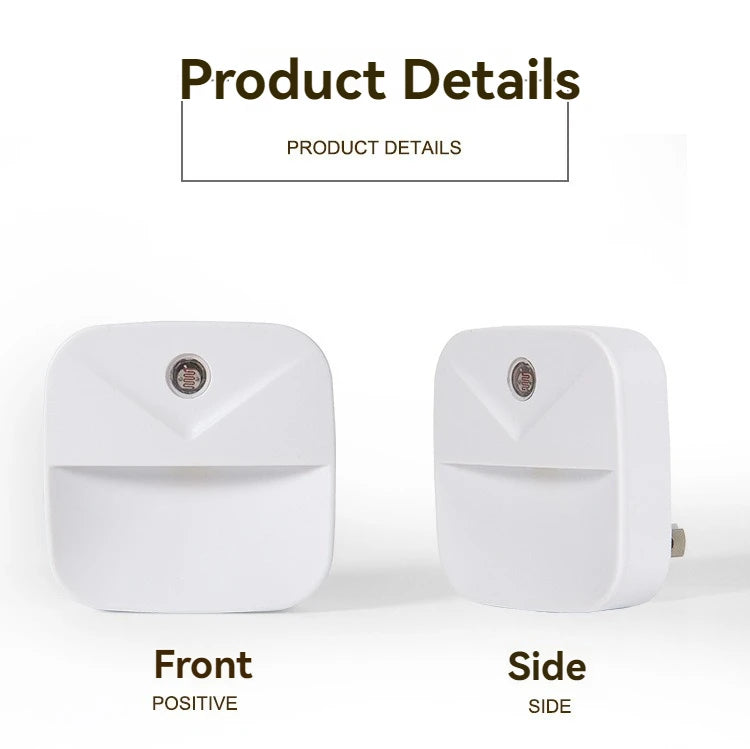 Smart Auto LED Night Light: Motion Sensor & Dusk-to-Dawn Plug-in for Energy Saving Home/Gift