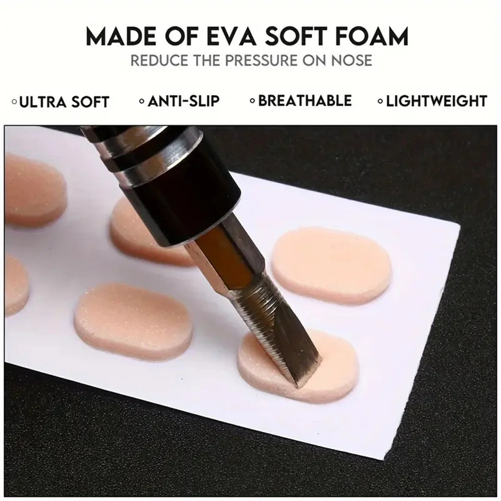 Self-adhesive Soft Foam Anti-slip Glasses Nose Pads Protection Eyeglass Sponge Bridg Instant Lifting Effect for Comfortable Wear