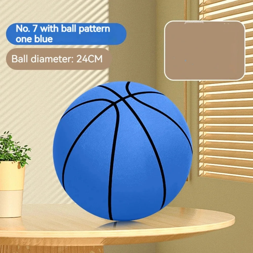 Silent Foam Basketball  Cloth Wrapped Sensory Ball For Kids Indoor Play Motor Skills Safe Toy Fitness