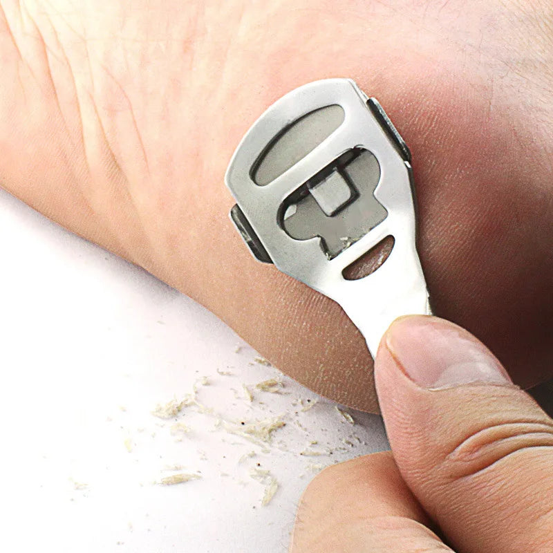 Dead Skin Foot Care Tool Foot Scraper Scraper Pedicure Knife Shovel Silvery Cutting Stainless Steel Convenient Useful Leather