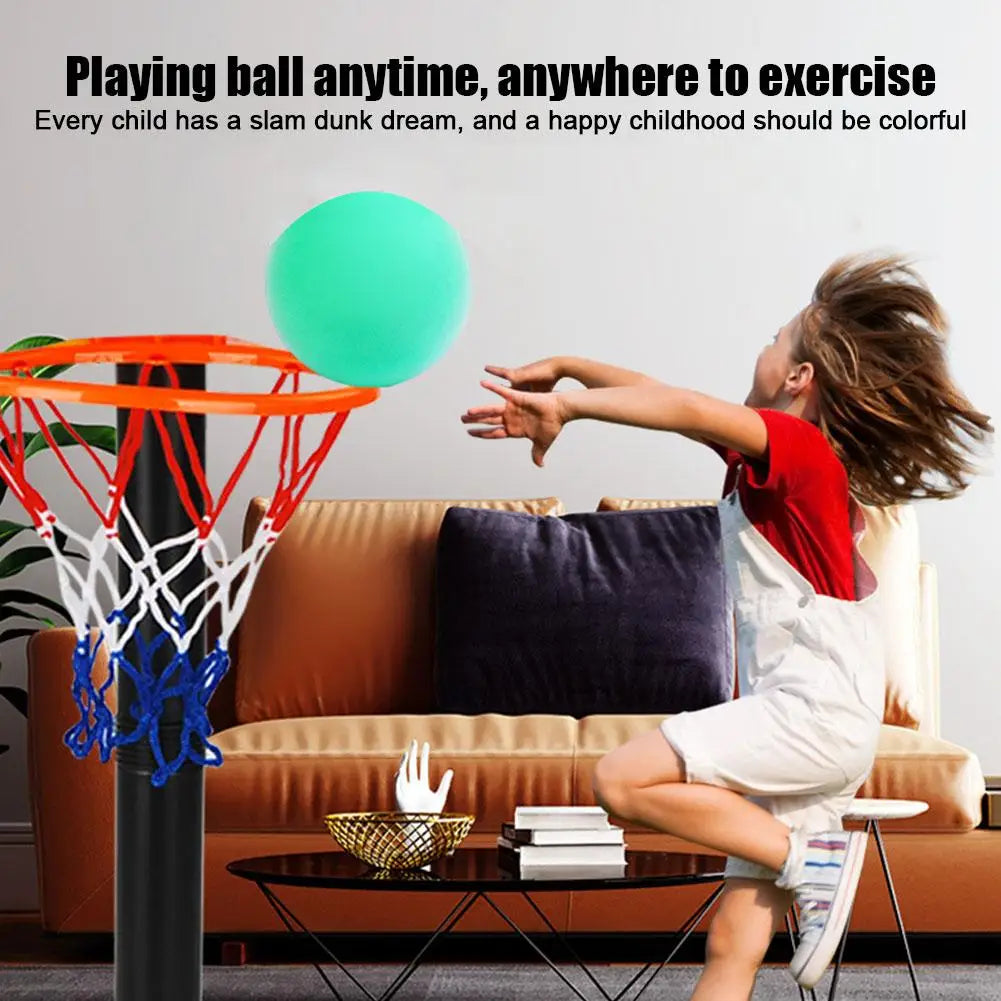 Professional Indoor Silent Basketball Rim Wall Hoop Set - Versatile Home Wall-Mounted Basketball Frame Daily Skill Training