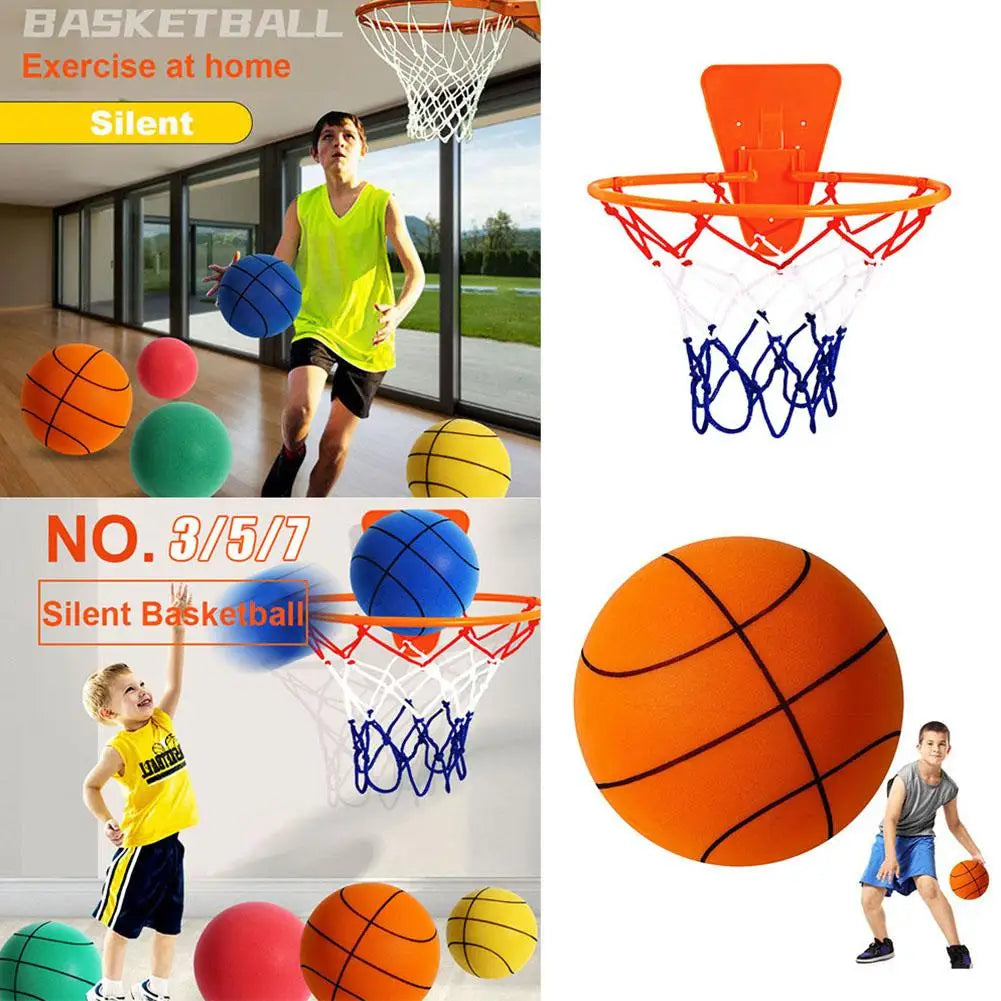 Professional Indoor Silent Basketball Rim Wall Hoop Set - Versatile Home Wall-Mounted Basketball Frame Daily Skill Training