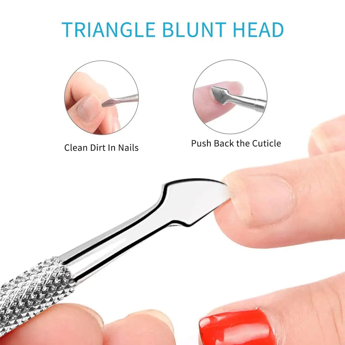 LINMANDA 10Pcs Nail Care Kit: Nail File Nail Polishing Block Cuticle Trimmer Cuticle Pusher Brush Suitable for Home Use