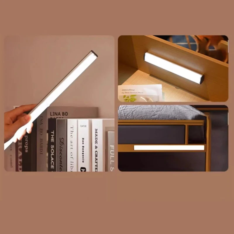 LED Motion Sensor Light Wireless LED Night Light Type C Rechargeable Light Cabinet Wardrobe Lamp Staircase Backlight For Kitchen
