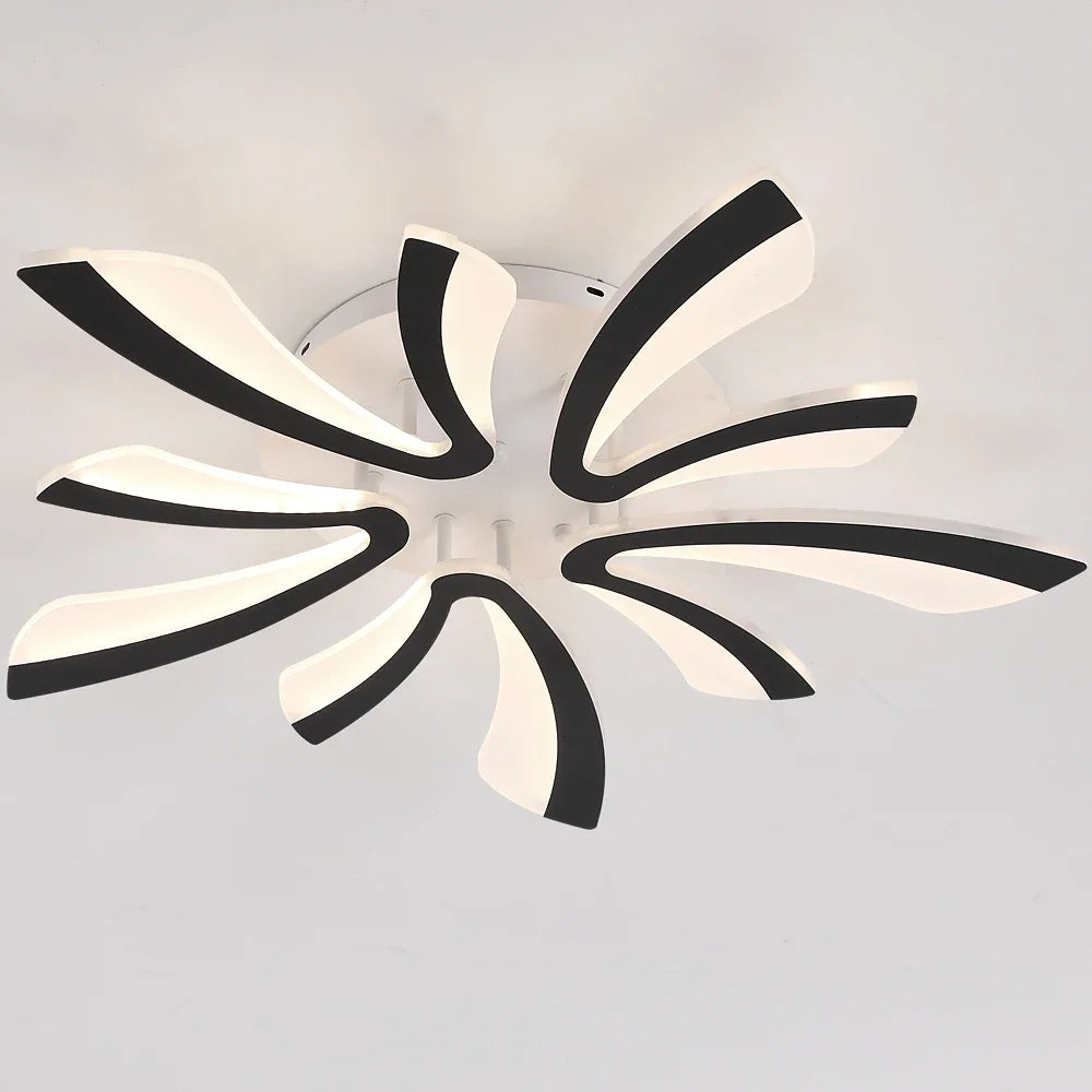 Modern Led Acrylic Ceiling Light Fixture Creative Design Led Chandelier Ceiling Lamps RC Dimming  Indoor Lighting Plafon Lustres