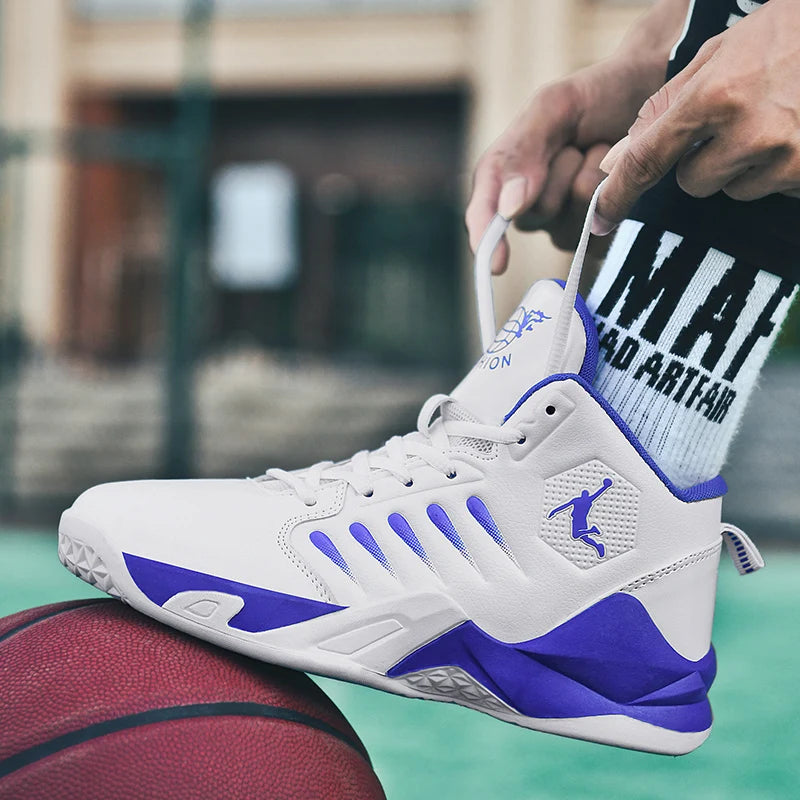 Outdoor Soft Men's Basketball Shoes Comfortable Breathable Man Sneakers Fashion Lightweight Male Cushioning Non-slip Sport Shoes