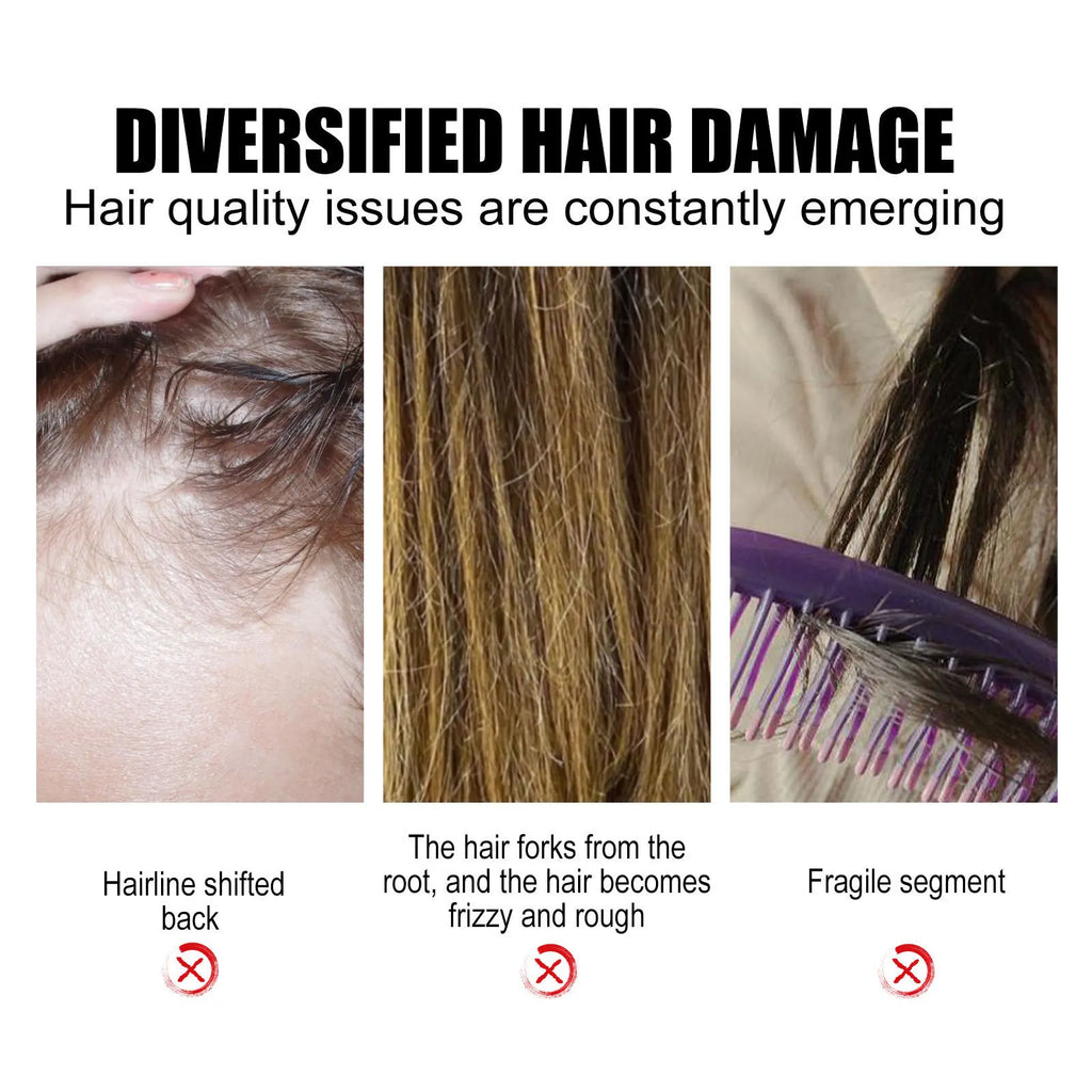 Rice Hair Care Spray Strong Hair Moisturizing Scalp Supple Nourishing Lustrous Moisturizing Hair Care