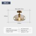 Modern LED Glass Ceiling Light Minimalist Cloakroom Balcony Bedroom Dining Room Lighting Hallway Lamp Indoor Lighting Lampara