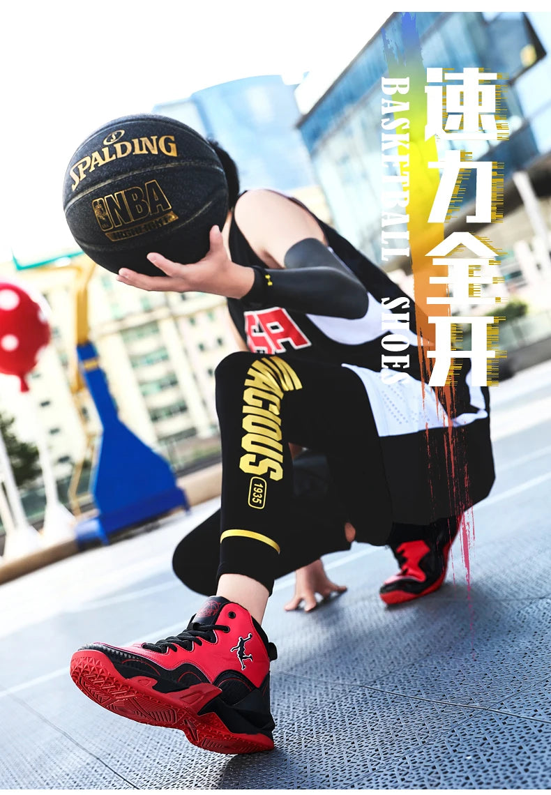 Kids Boy Breathable Basketball Woman Training Sneakers Zapatillas Men's Basketball Shoes High Top Basketball Shoes Outdoor 2025