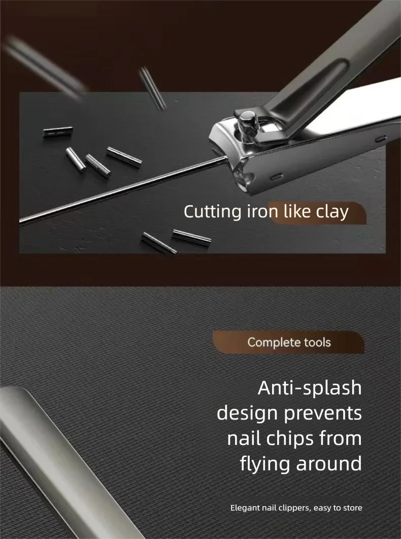 Portable Nail Clippers & Manicure Pedicure Set - Complete Nail Care Kit with Clippers, File, Cuticle Remover & Tools