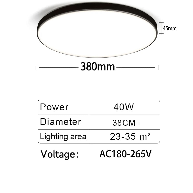 LED Ceiling Lamps Chandelier Panel Lamp IP44 Waterproof Bathroom Ceiling Lights Indoor Lighting for Bedroom Living Room Luminair