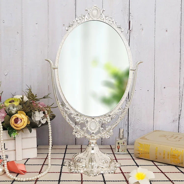 Vanity Dressing Table Mirror Creative Design Luxury Fashion Girls Standing Minimalist Mirror Interior Espelhos Room Decorations