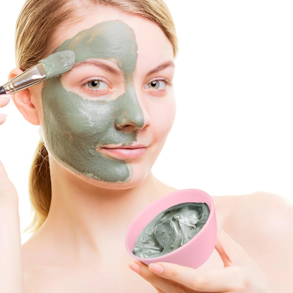 15pcs Face Skin Care Set Beauty Tools Mask Mixing Bowl Silicone Facial Mask Brushes Compressed Facial Sponges Spray Beauty Tool