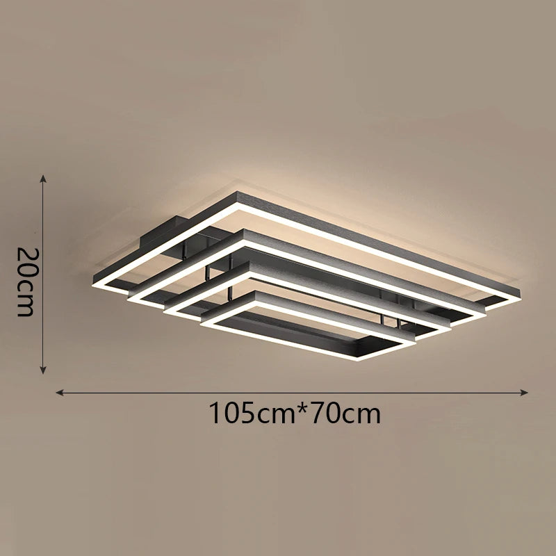 Nordic home decoration salon bedroom decor smart led lamp lights for room dimmable Ceiling light lamparas indoor lighting