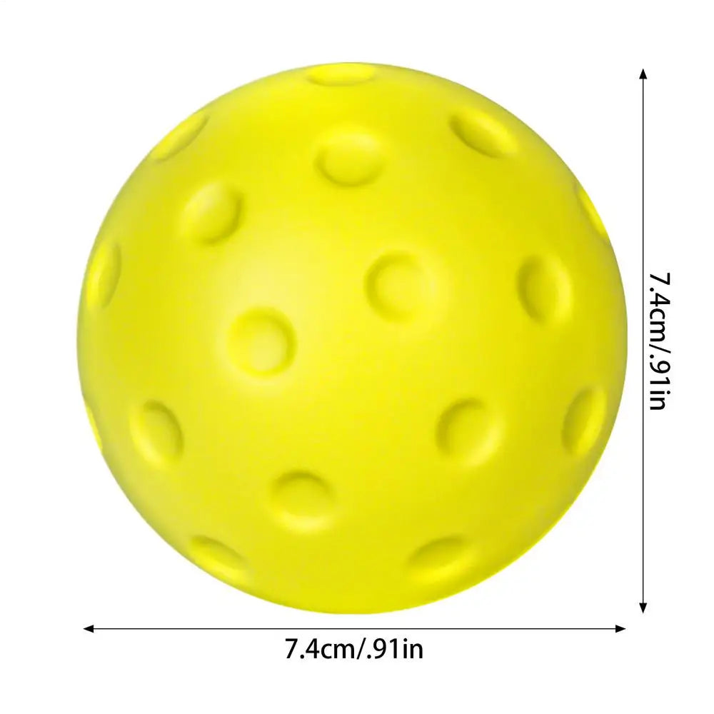 Low-noise Pickleball Soft PU Foam Silent Pickleball Noise-free Practice Ball Pickleball Training Silent Ball for Indoor Noiseles