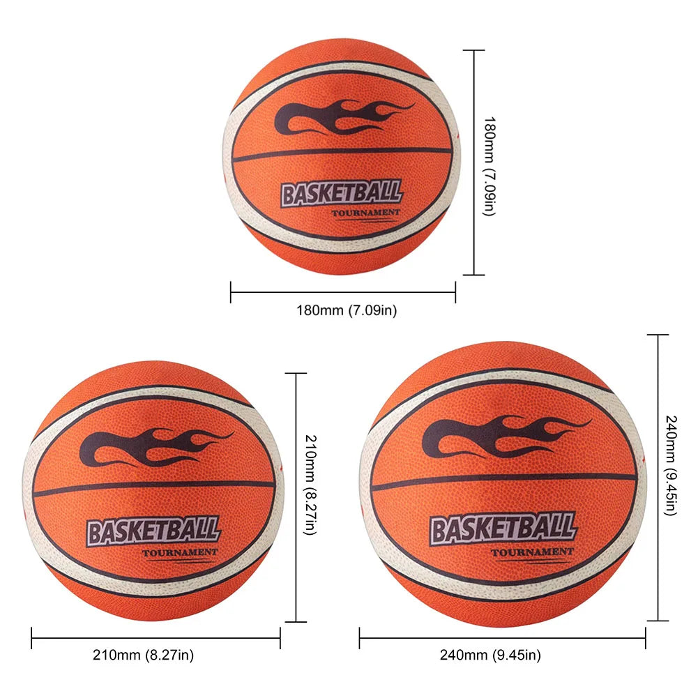 Silent Basketball 18cm 21cm and 24cm High Resilience Air Bounce No Noise Indoor Sports Equipment
