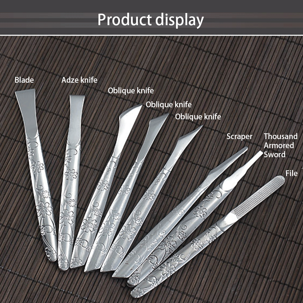 Professional Pedicure Tools Set Manicure Knife Kit Stainless Steel Toe Pedicure Knife Nail Clipper Feet Scraper Dead Skin Remove